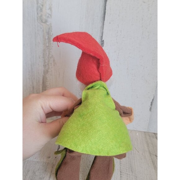 vintage Annalee 1963 elf vest gnome green red Xmas collectible - Picture 6 of 6